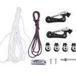 Adjustable spreader system, for A-Cat mast